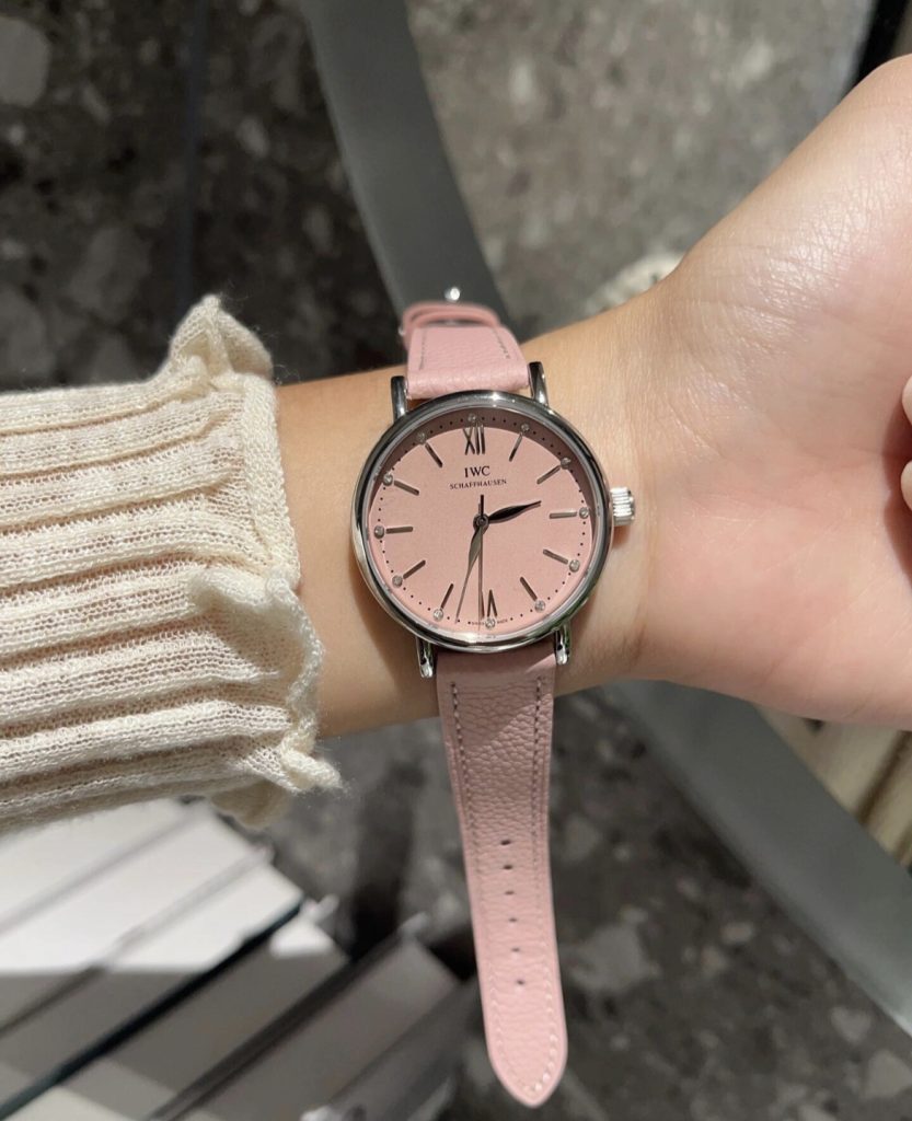 IWC 포르토피노 오토매틱 스틸 청판 여성 시계 34MM 【매장600만원대】