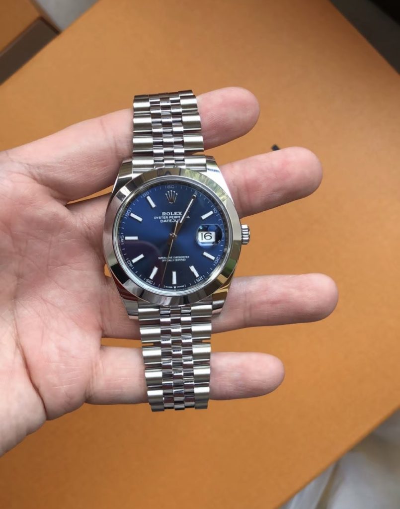 롤렉스 데이트 41mm 블루【매장1,300만원대】